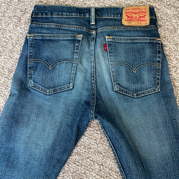 Levi Strauss Men’s 510 skinny fit jean size 30/30 - Picture 4 of 5